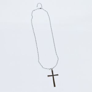 Bronze Milor Italy Silver Cross Necklace